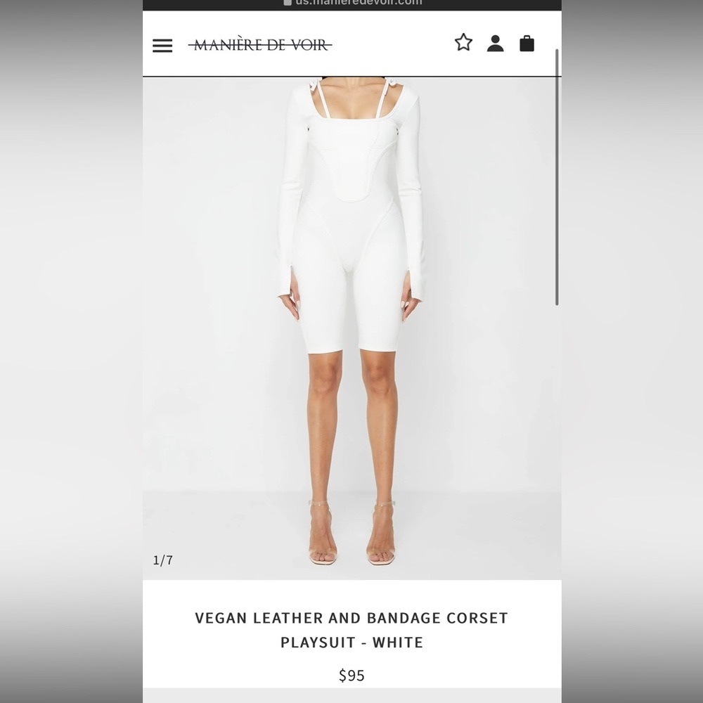 White playsuit